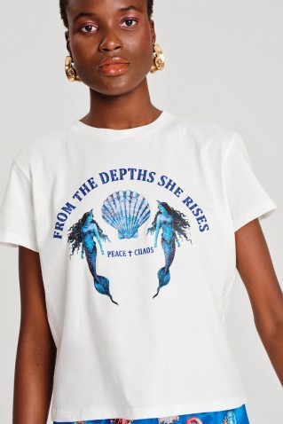 seashellt-shirt peace & chaos