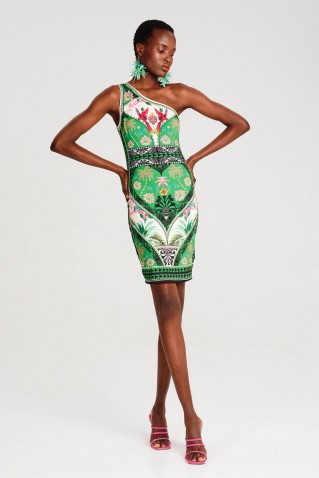 oasis one shoulder bodycon dress peace & chaos