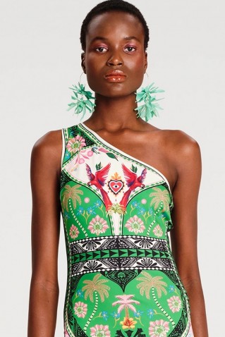 oasis one shoulder bodycon dress peace & chaos