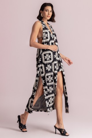 long vest moutaki