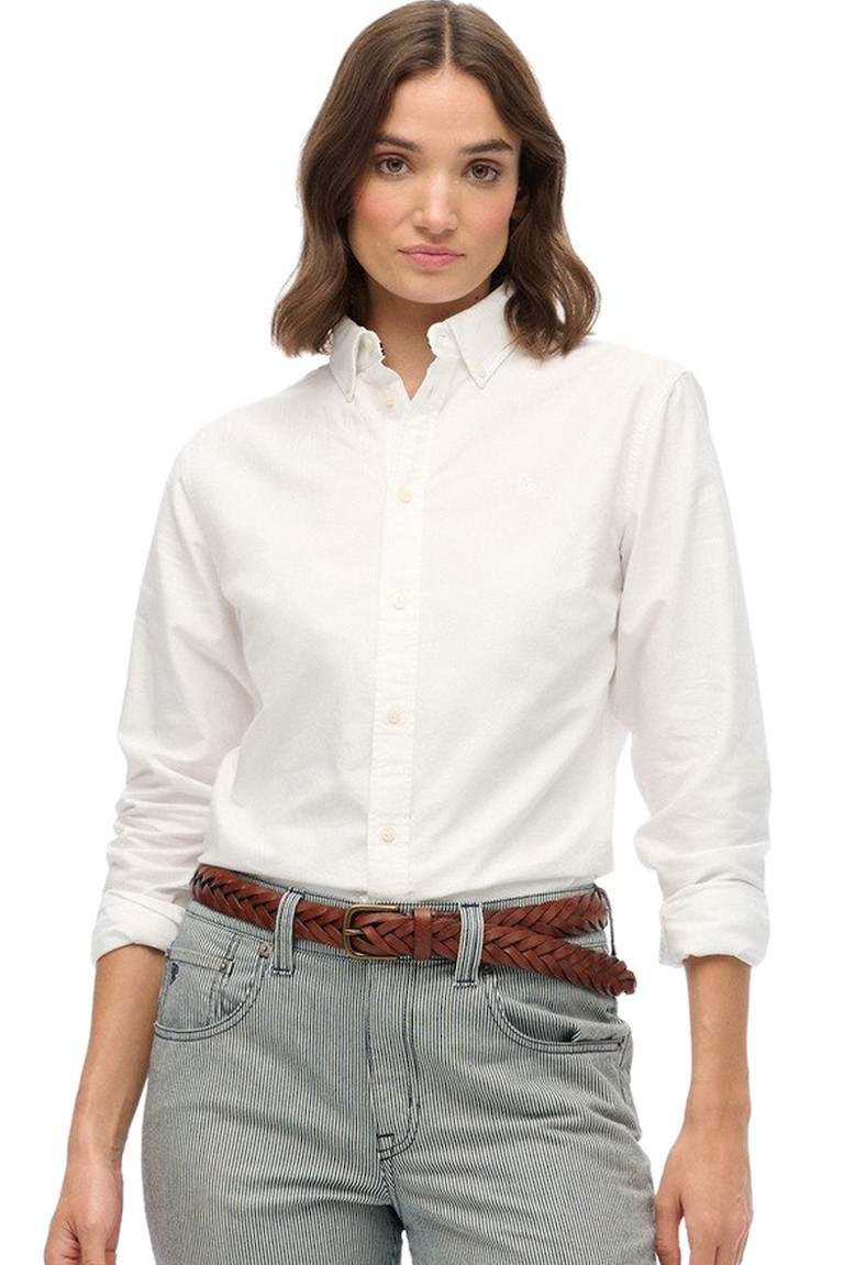 slim oxford bd l/s shirt superdry & co