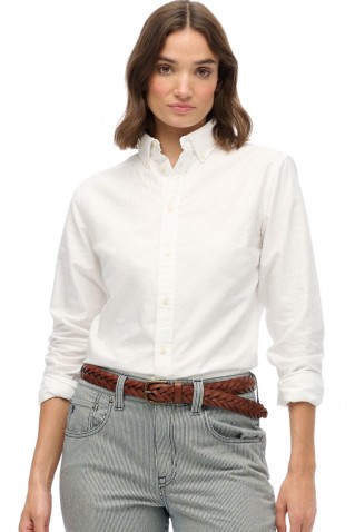 slim oxford bd l/s shirt superdry & co