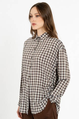 plaid oversized shirt philosophy