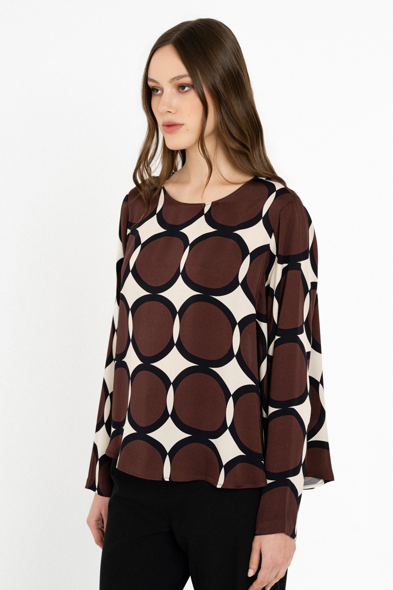 satin print top philosophy