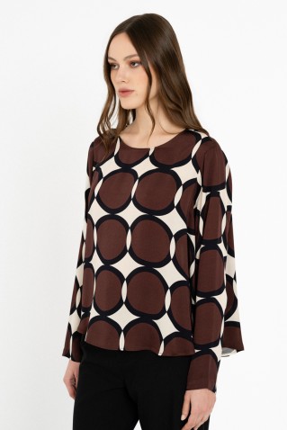 satin print top philosophy