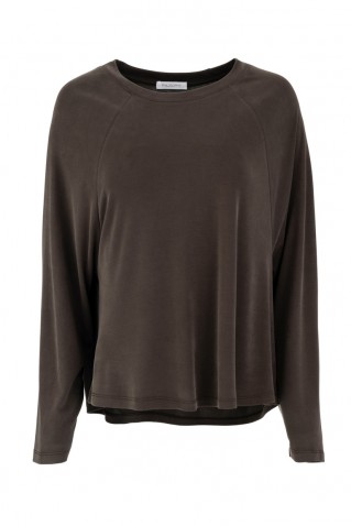 rib sandwashed top philosophy dark khaki