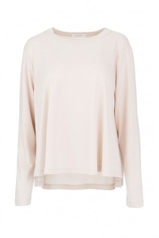 cupro pique top philosophy cream