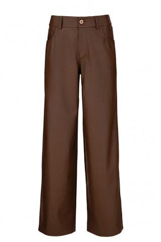 ecoleather wide leg philosophy brown