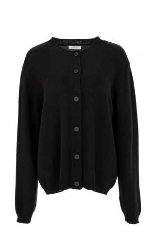 cashmere cropped cardigan philosophy brown