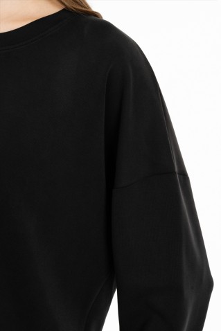 heavy rib sandwashed top philosophy black