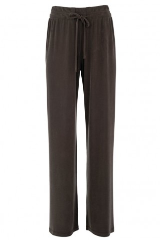 rib sandwashed wide leg pants philosophy dark khaki
