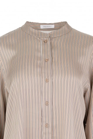 satin stripes oversized shirt philosophy