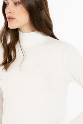 lyocell jersey turtleneck top philosophy off white