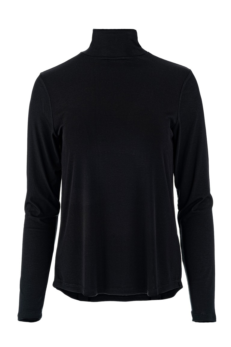 lyocell jersey turtleneck top philosophy black