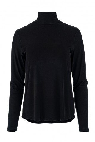 lyocell jersey turtleneck top philosophy black