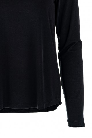 lyocell jersey turtleneck top philosophy black