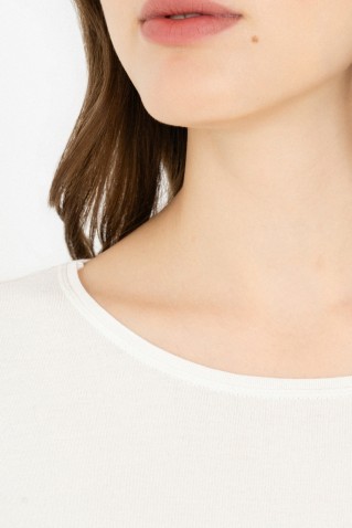 lyocell jersey round neck top philosophy off white