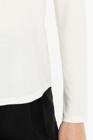 lyocell jersey round neck top philosophy off white