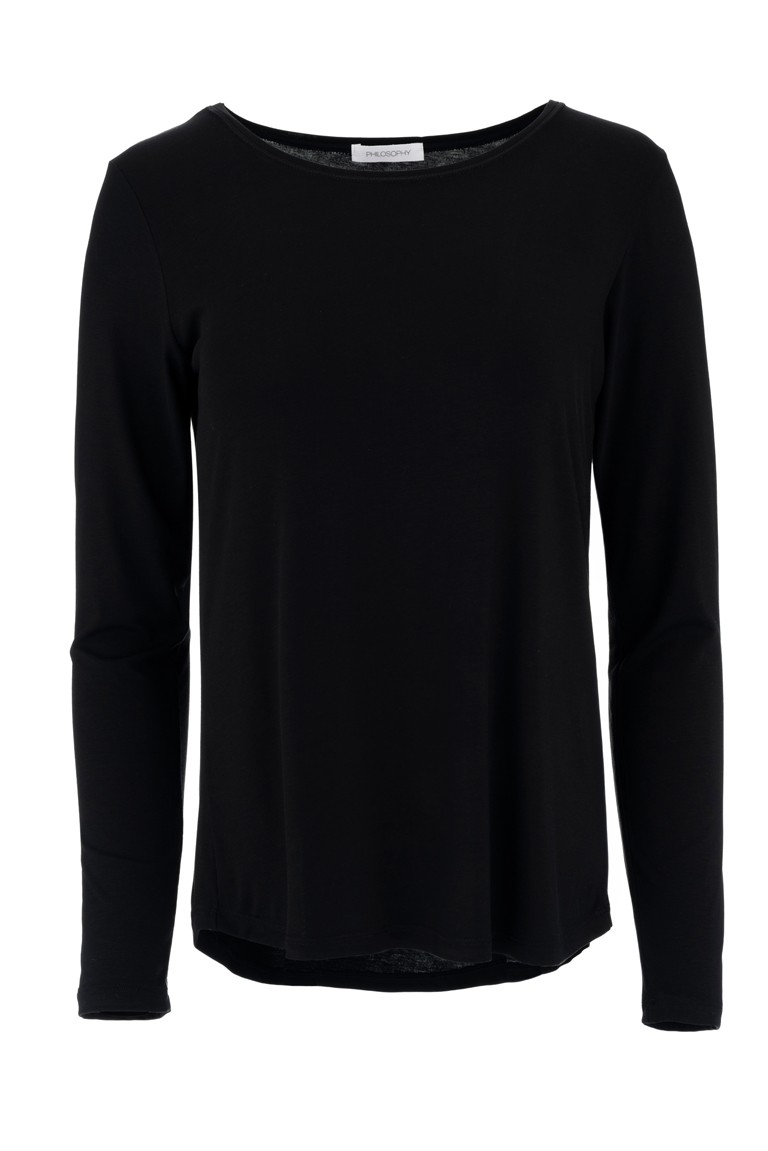 lyocell jersey round neck top philosophy off white
