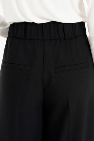 heavy t/r wide leg pants philosophy black