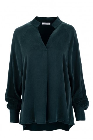 cupro viscose blouse philosophy green