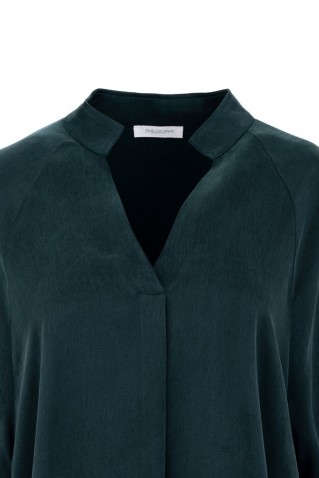 cupro viscose blouse philosophy green
