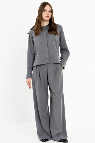 light t/r pleated pants philosophy grey