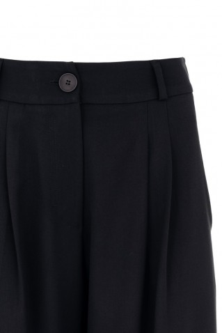 light t/r pleated pants philosophy black