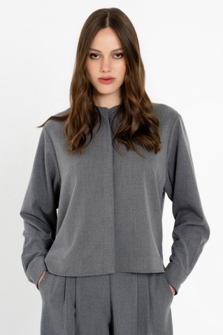 light t/r cropped shirt philosophy grey