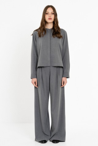 light t/r cropped shirt philosophy grey
