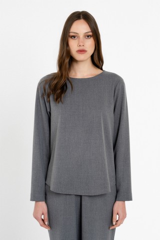 light t/r blouse philosophy grey