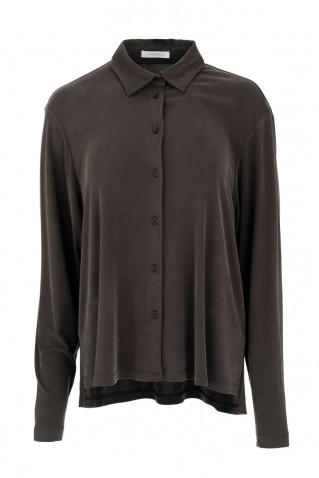 rib sandwashed shirt philosophy khaki