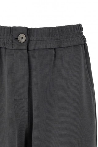 heavy rib sandwashed jogger pants philosophy grey