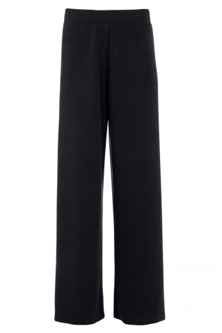 heavy rib sandwashed wide leg pants philosophy black