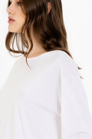 organic jersey dropped top philosophy white