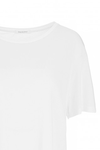 basic cupro t-shirt philosophy white