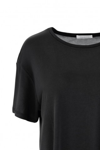 basic cupro t-shirt philosophy black