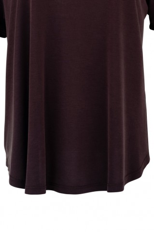 basic cupro t-shirt philosophy brown