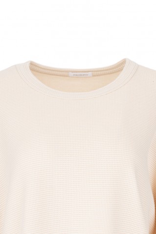 futter waffle oversized sweatshirt philosophy off white