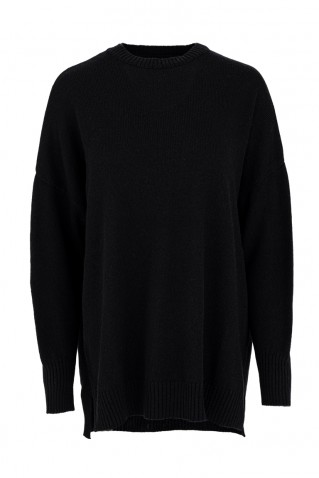 cashmere round neck long sweater philosophy brown