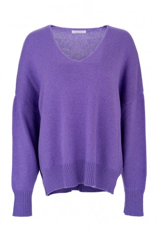 cashmere v neck sweater philosophy lilac