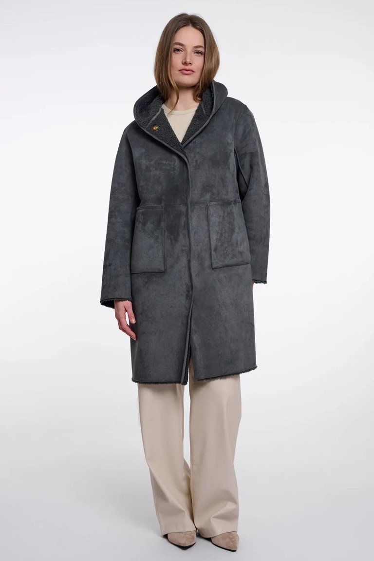 ami reverseble coat rino & pelle
