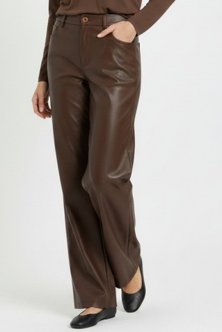 ecoleather wide leg philosophy brown
