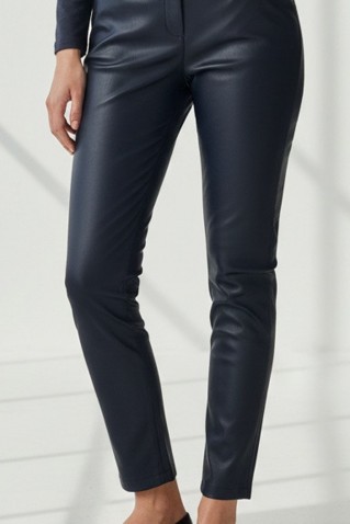 ecoleather slim fit pants philosophy blueblack