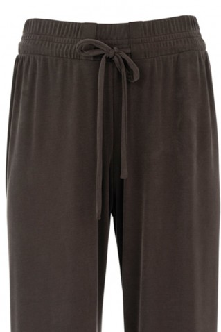 rib sandwashed wide leg pants philosophy dark khaki