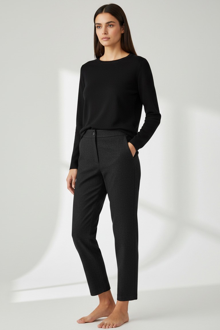 heavy t/r regular pants philosophy black