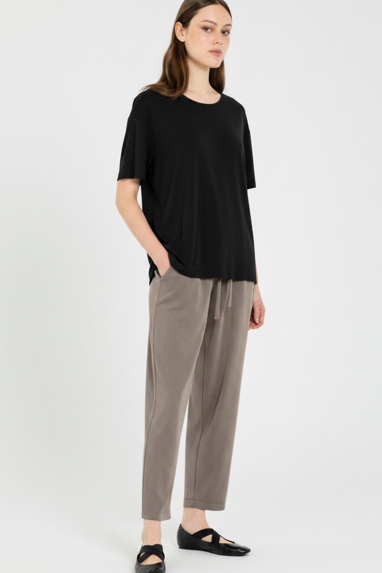 basic cupro t-shirt philosophy black