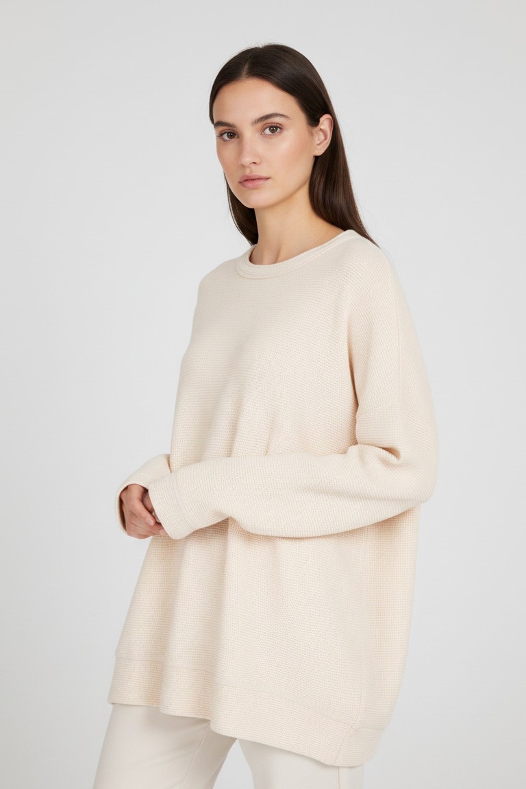 futter waffle oversized sweatshirt philosophy off white