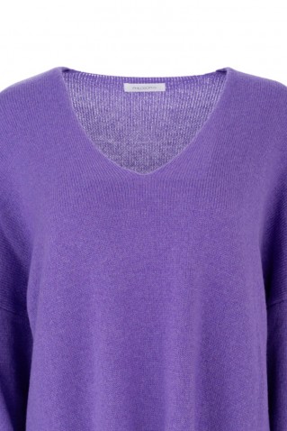 cashmere v neck sweater philosophy lilac