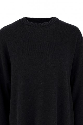 cashmere round neck long sweater philosophy brown
